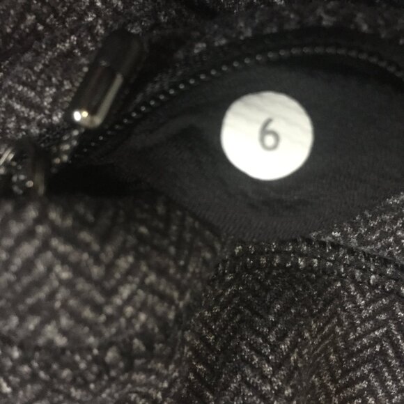 Lululemon Base Runner 1/2 Zip Heathered Herringbone Heathered Black Blac… - Picture 13 of 13